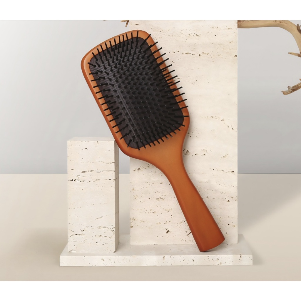 Premium Wood Handle Hair Brush  Gentle, Effortless Care for All Hair Types