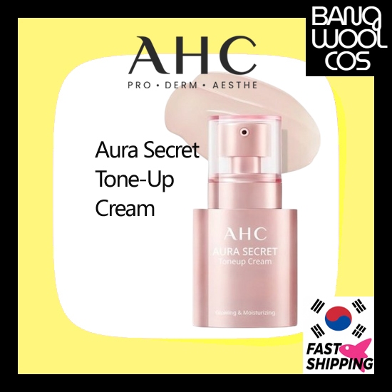 [AHC] Aura Secret Tone-Up Cream – Lightweight Bright Finish, 50g