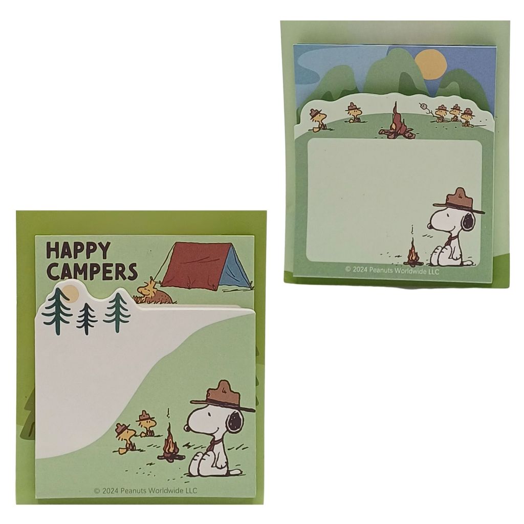 PEANUTS Snoopy Happy Campers Notepad | Memo & Easel | SG