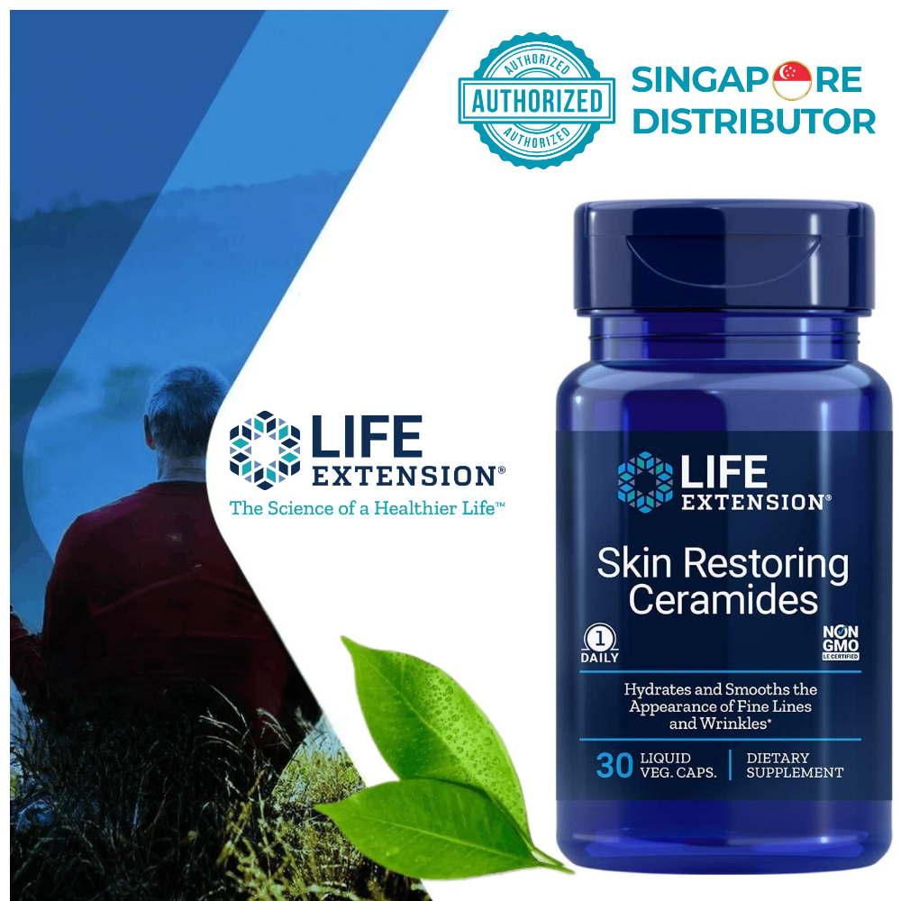 Life Extension Skin Restoring Ceramides, 30 liquid vegetarian capsules