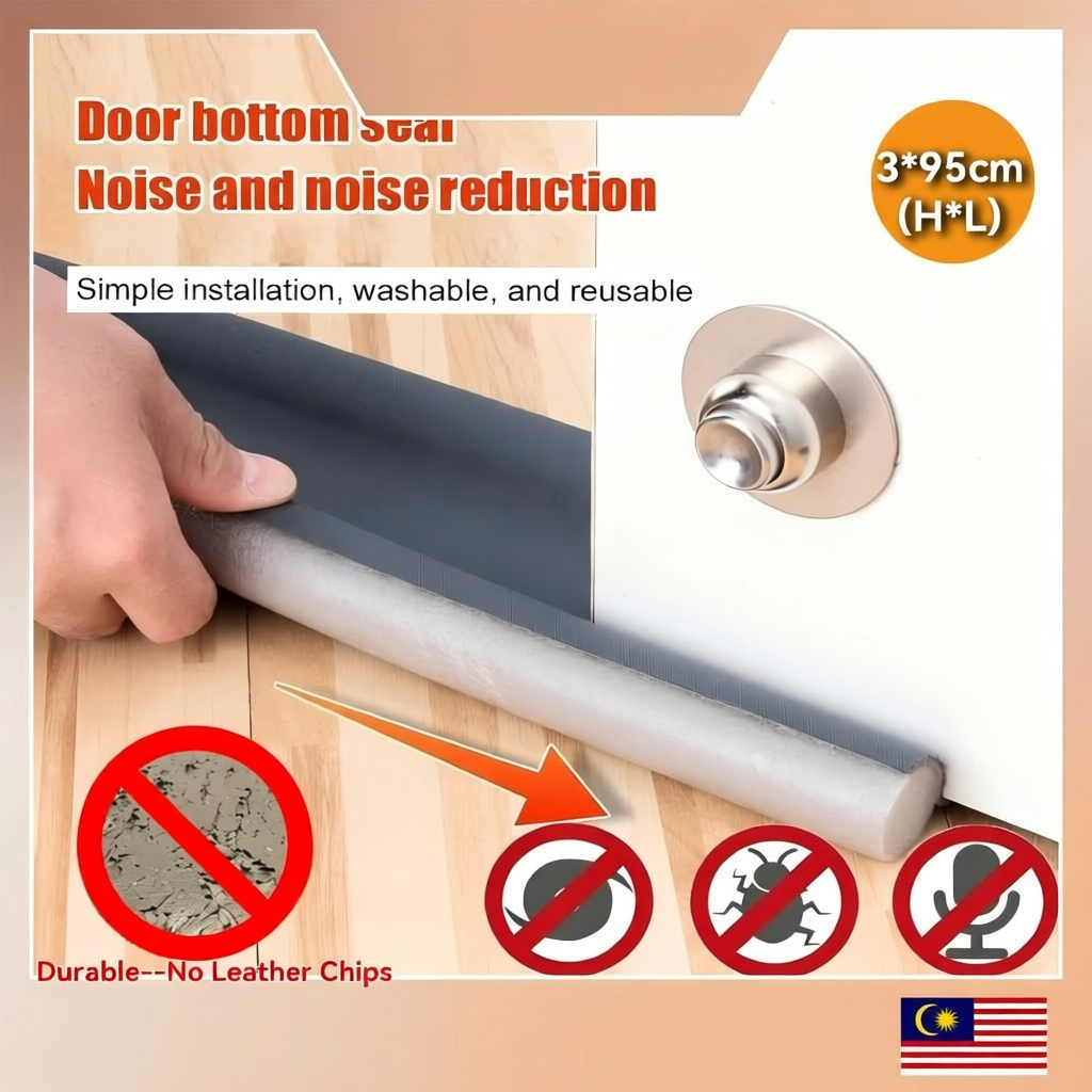 95CM Mute Door Gap Bottom Seal Dust Sound Wind Proof Insect Blocker Stopper Sealing Strip penyendal bawah pintu 門縫密封條