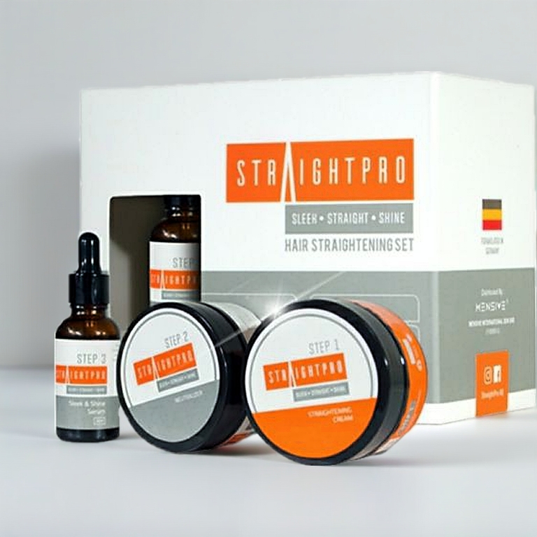Straightpro Hair Straightening Cream, Serum and Conditioner with Natural Ingredients, Multiple Variation Available