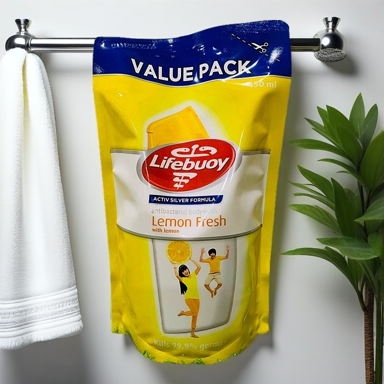 LIFEBUOY ANTIBACTERIAL BODY WASH REFILL PACK 450ML [SHOWER GEL] [BODY SHAMPOO] [SYAMPU BADAN] (100% LOCAL)