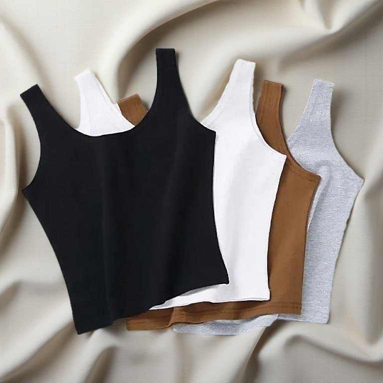 Women Singlet Camisole Inner Tank Shirt Casual Plain Top Undershirt Baju Dalam Perempuan Girl Singlet Women Tanks