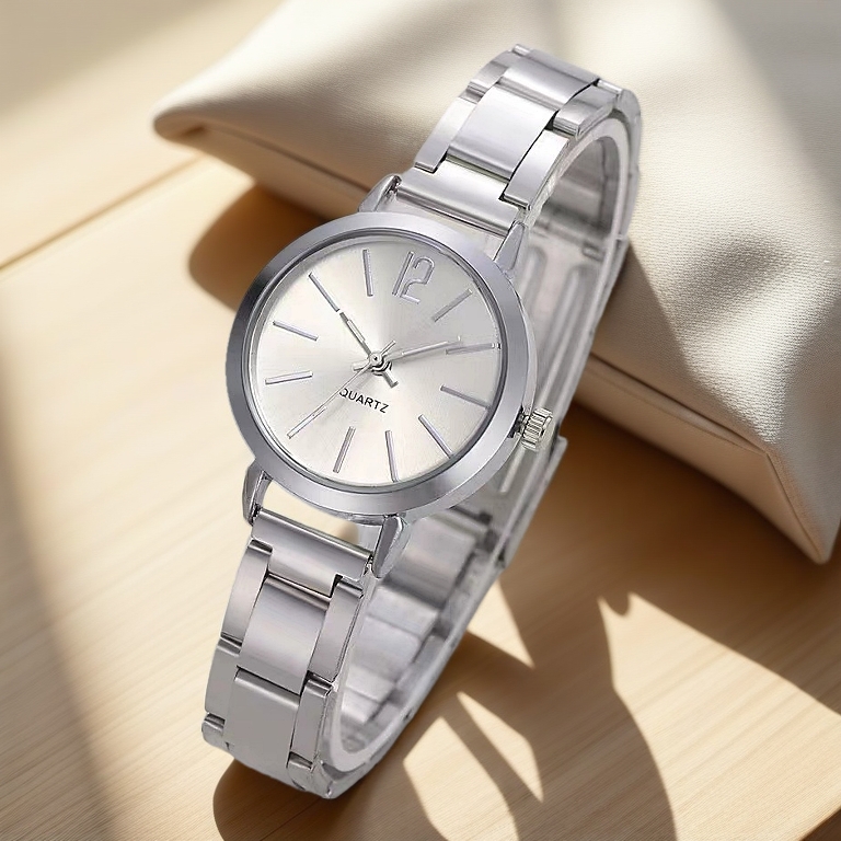 Women's Small Dial Quartz Watch Casual All-Match Digital Watch High-Grade Steel Band Watches Jam Tangan Perempuan