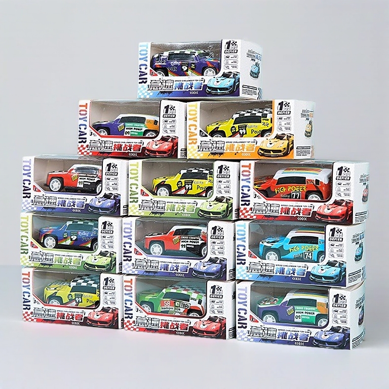 Children's Toy Car Model Mini Racing Toy Inertia Alloy Car Box Small Car Boys' Metal Car Blind Box Toy