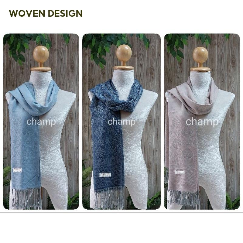 [KL Ready Stock] 70*180 cm Woven Scarf Pashmina Thailand Traditional Klasik Pattern Shawl Soft Fabric Cashmere Sourvenir