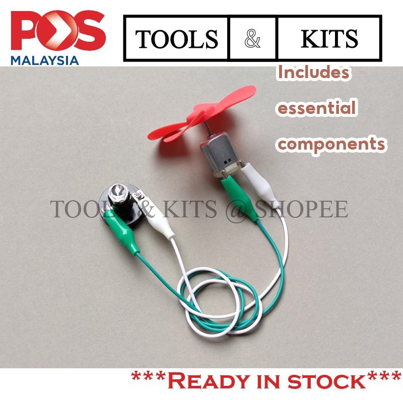 Simple DIY Wind Turbine Wind Project to Generate Electricity for LED Light RBT Project [Turbin Angin utk menyalakan LED]