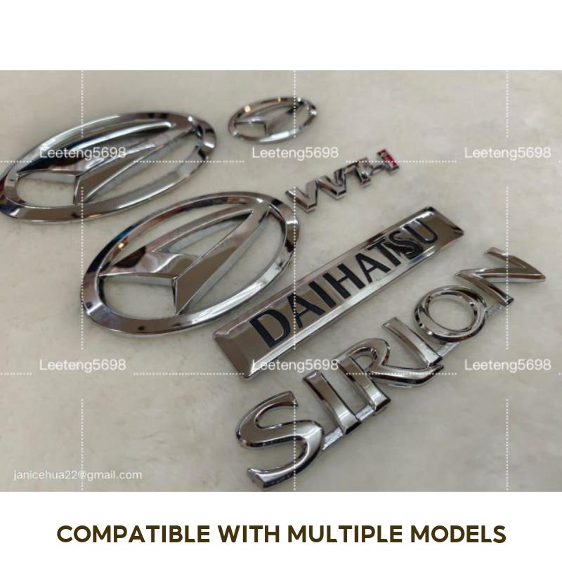 (6pcs/Set) Daihatsu logo Steering Sirion STYLE 2008-2023 Myvi MG3 Axia Alza Ativa Bezza