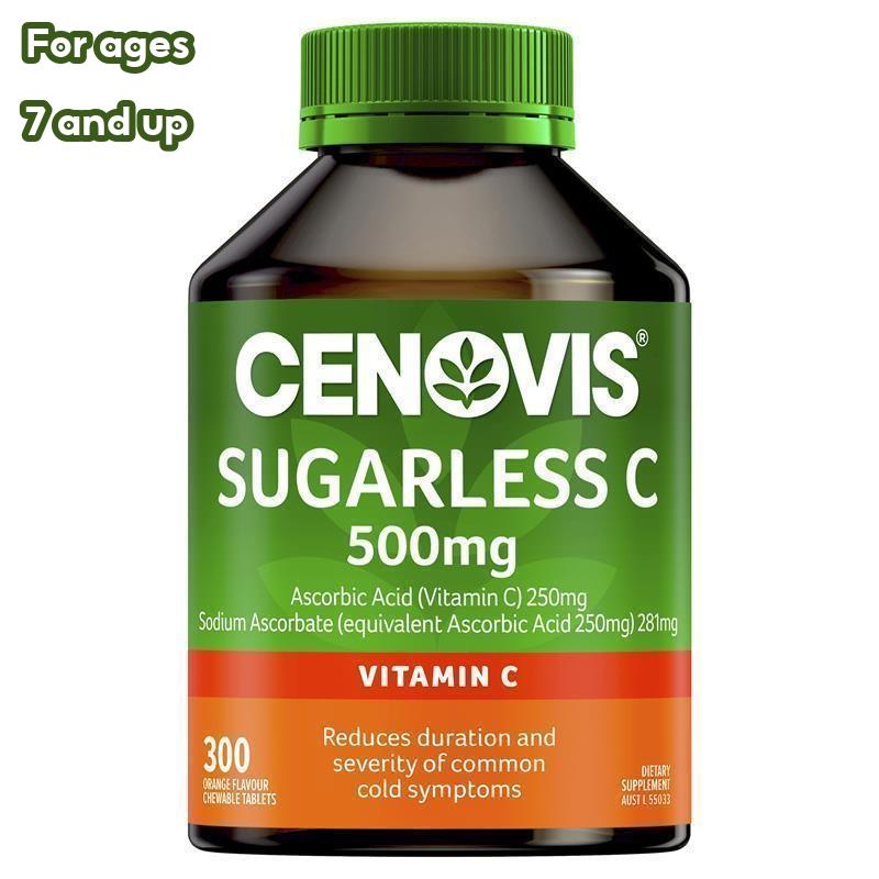 (100% Authentic from Australia) Cenovis Vitamin C 500mg Sugarless 300 Chewable Tablets