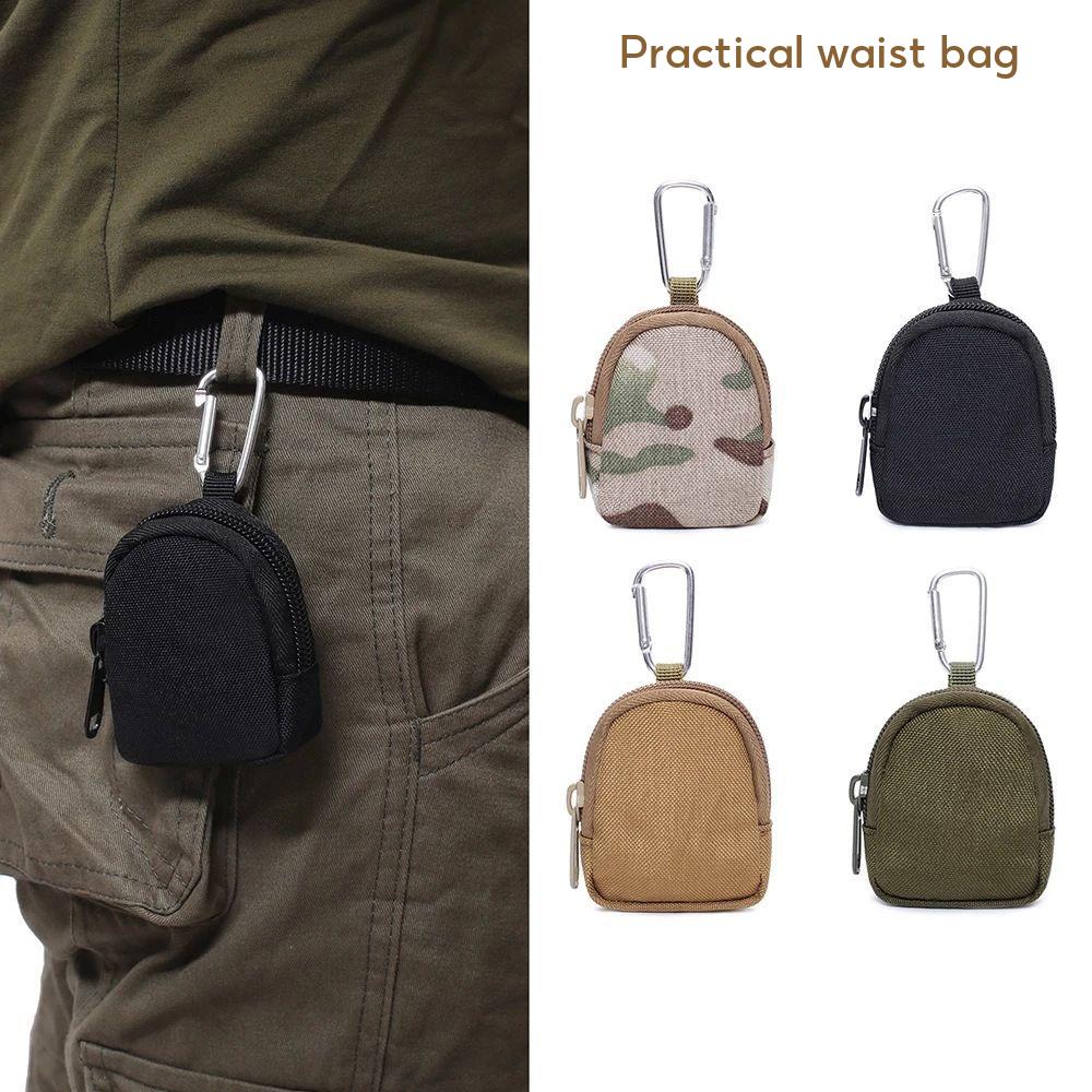 New Street Wear Coin Purse Portable Mini Small Pouch Card Holder Practical Waist Bag Storage Key Bag Earphone ID Bag