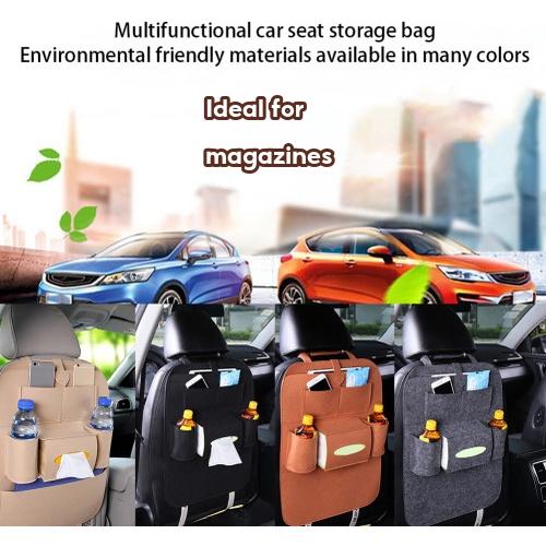 ?READY STOCK? Car Back Seat Organizer Universal Car Seat Back Multi-Pocket Storage Bag Organizer / Poket Susunan Kereta