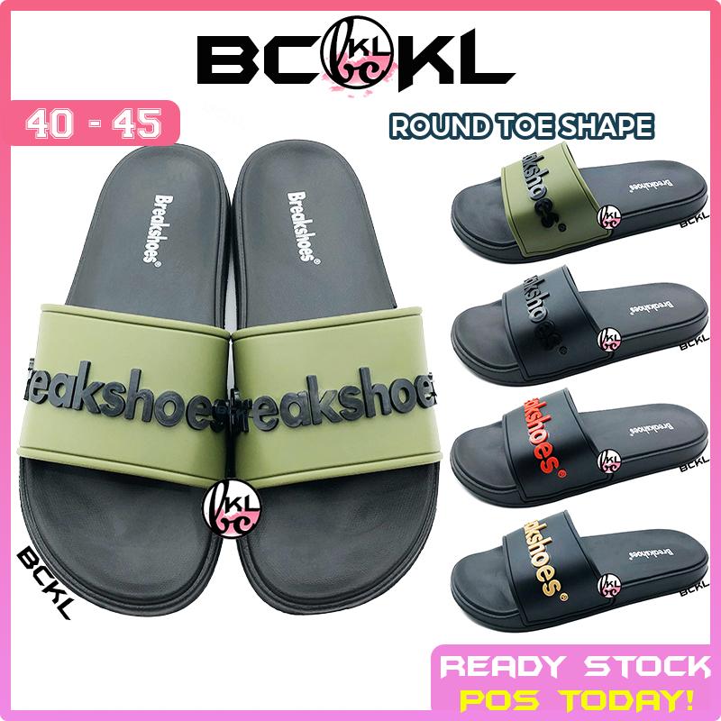 【 BCKL 】Men's Breakshoes Slides Slippers | Waterproof Shoes Trendy Unisex Teenager | Selipar Kasut Remaja Dewasa 40-45