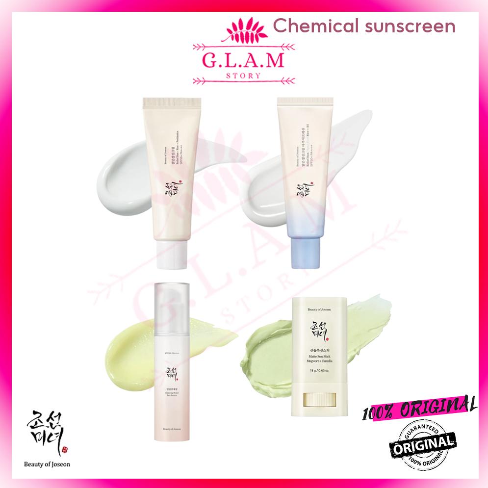 BEAUTY OF JOSEON Relief Sun : Rice + Probiotics / Aqua-Fresh Rice + B5 /Matte Sun Stick / Ginseng Moist Sun Serum SPF50+
