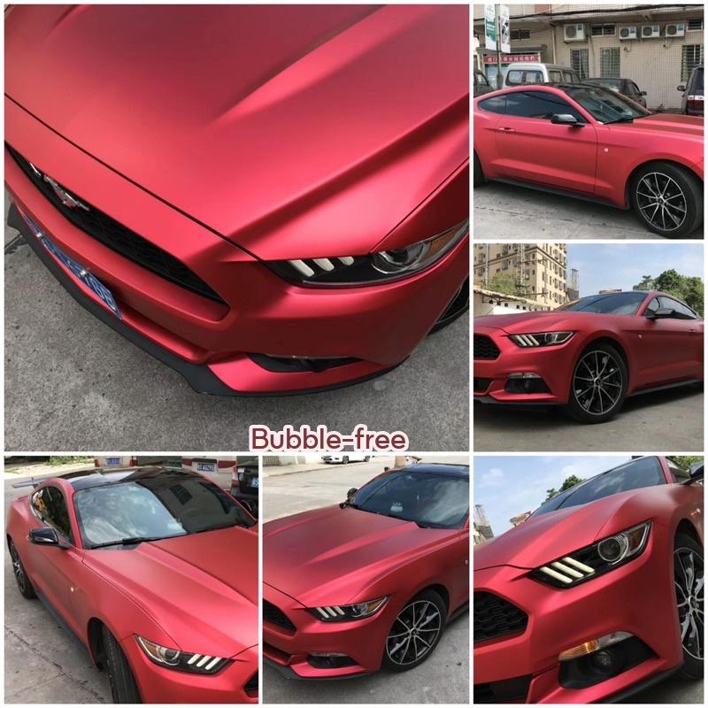 Car Vehicle 152cm X 30cm Matte Chrome Satin Vinyl Wrap Film Car Sticker for Motor/Car⚡READYSTOCK⚡