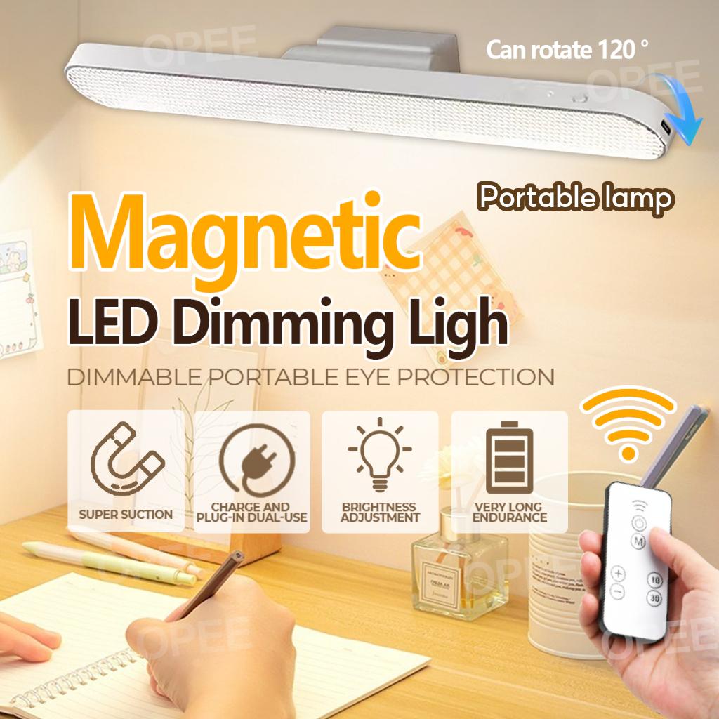 Magnetic Led Strip Light for Bedroom 3 Colors USB Rechargeable Table Lamp Desk Study Lights with Remote Control