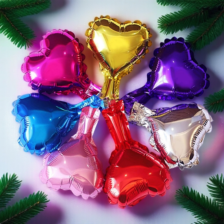 Love Heart Shape Shining Colour Birtyday Party Graduation Anniversary Foil Balloon / Belon Bentuk