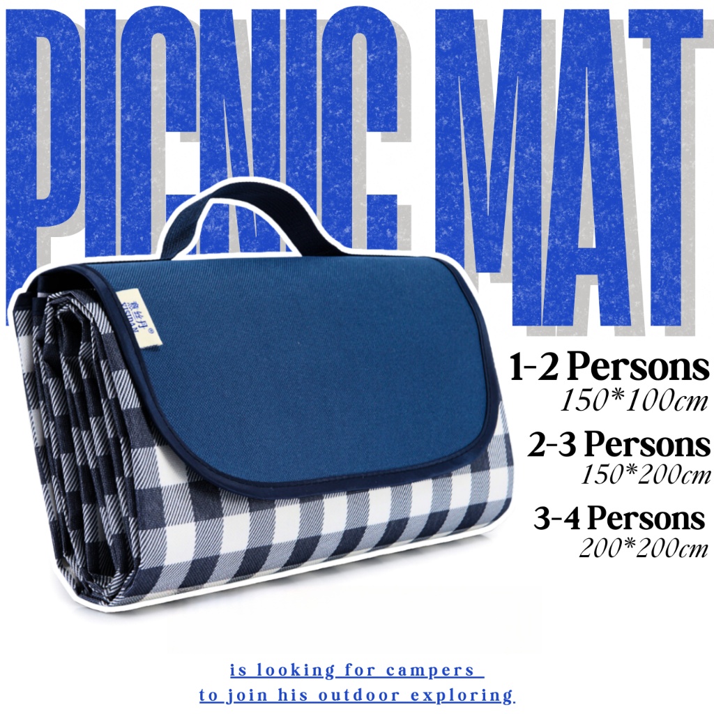 Waterproof Picnic Mat Outdoor Camping Mat Tikar Lipat Pantai Foldable Lightweight Mat Tikar Khemah