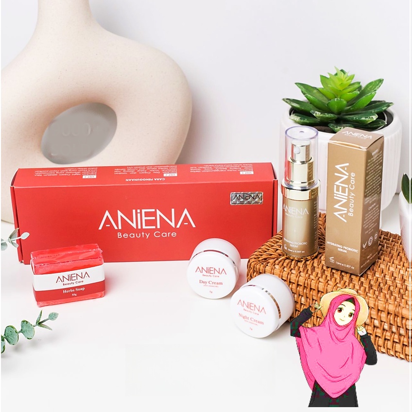 ANIENA BEAUTY  LOOSE NIGHT CREAM , DAY , SOAP , SERUM , SET 3 IN 1