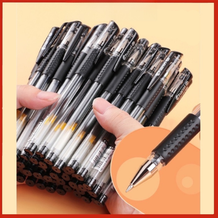 HERMAN - (1Pcs) 0.5mm Gel Pen Ball Point Student Office Stationary 中性笔 水笔 圆珠笔