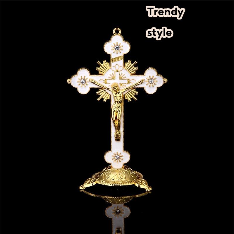 Big cross crucifix station christ catholic jesus statue large religious prayer church decoration car church decoration