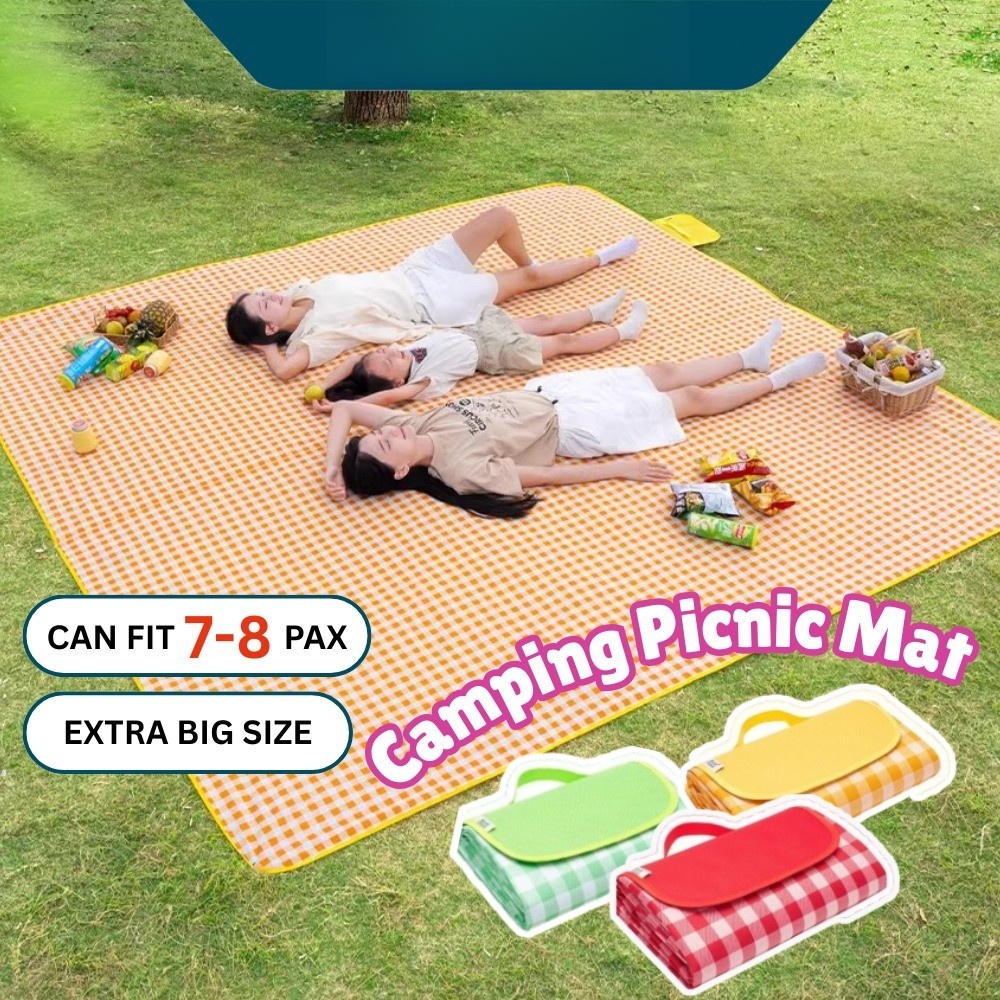 Picnic Mat 200*300cm 4 Sizes Portable Waterproof Outdoor Camping Mat Foldable Tikar Camping 野餐布