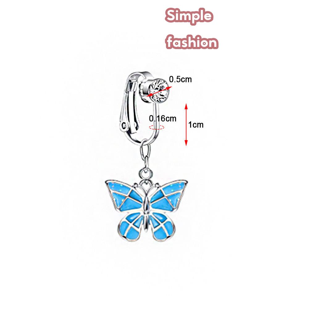 【Ready Stock】No Need Puncture Faux Fake Belly Ring + Sexy Simple Fashion Navel Rings Needs Piercing