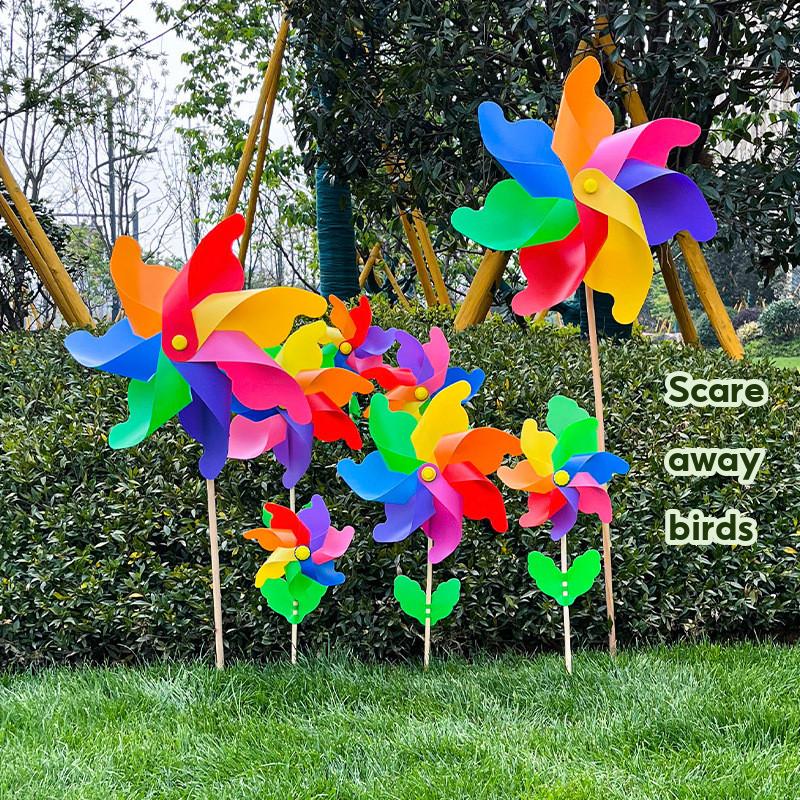 Windmill Toy Outdoor Spinner Pinwheel Toy Cartoon Kids Toy Kincir Angin Kanak-Kanak