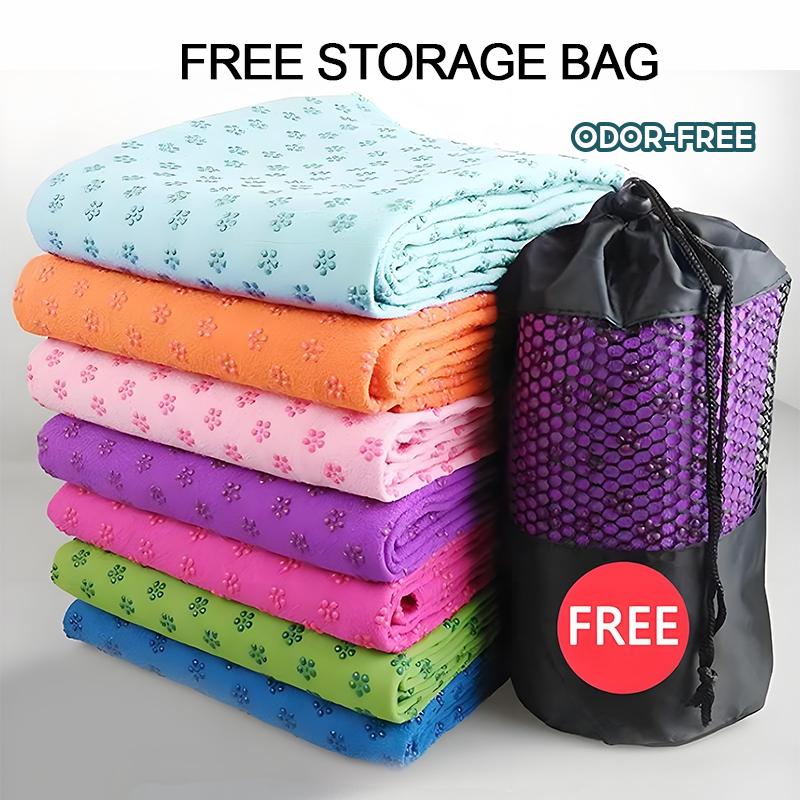 FUYOGI Yoga Towel Mat Portable Anti-slip 183X63cm Sweat Absorption