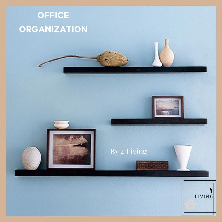 1 Pcs Floating Wall Shelf 40/60/80/100cm Rak Dinding Gantung Hiasan Hanging Shelf Home Decoration Wall Rack