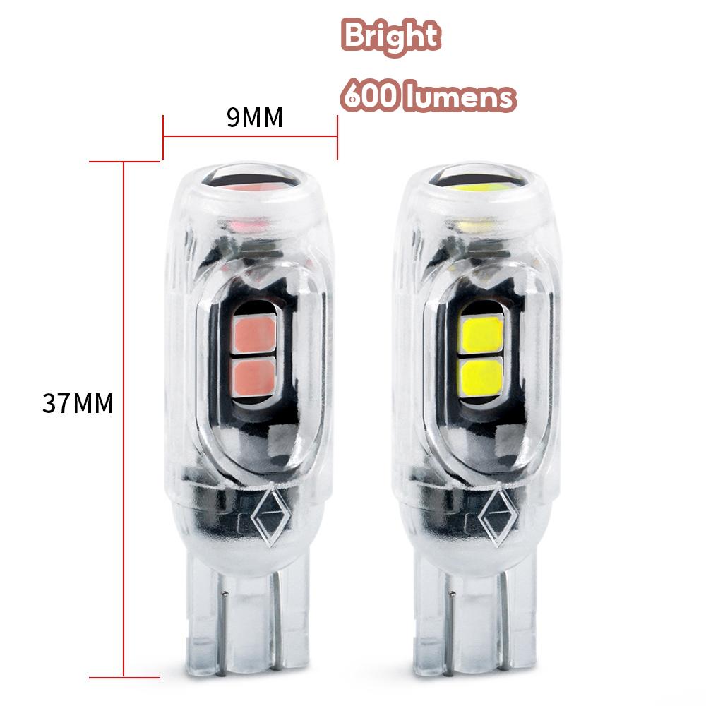 1PCS T10 W5W lens Led Flash Strobe Bulb 194 WY5W Flashing Interior Parking License Plate Signal Lamp 12V Car Tail Light