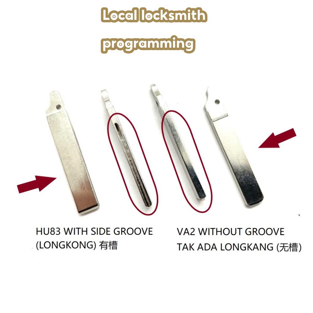 Peugeot 208 2008 308 3 flip remote key empty casing shell HU83 or VA2