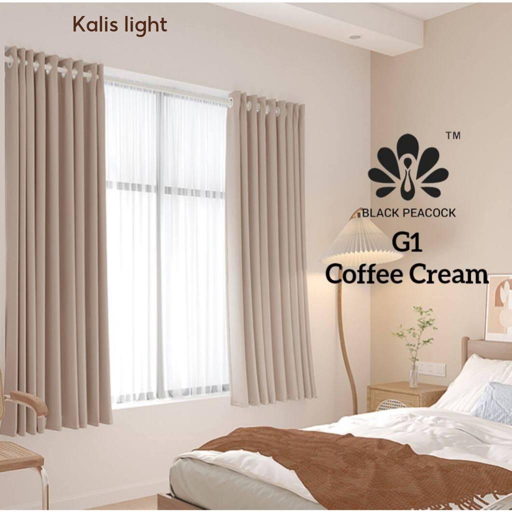 BlackPeacock【Stok Sedia】Langsir Pendek Tebal /Langir Pintu/Kalis Cahaya/Langsir Pendek/Short Curtain