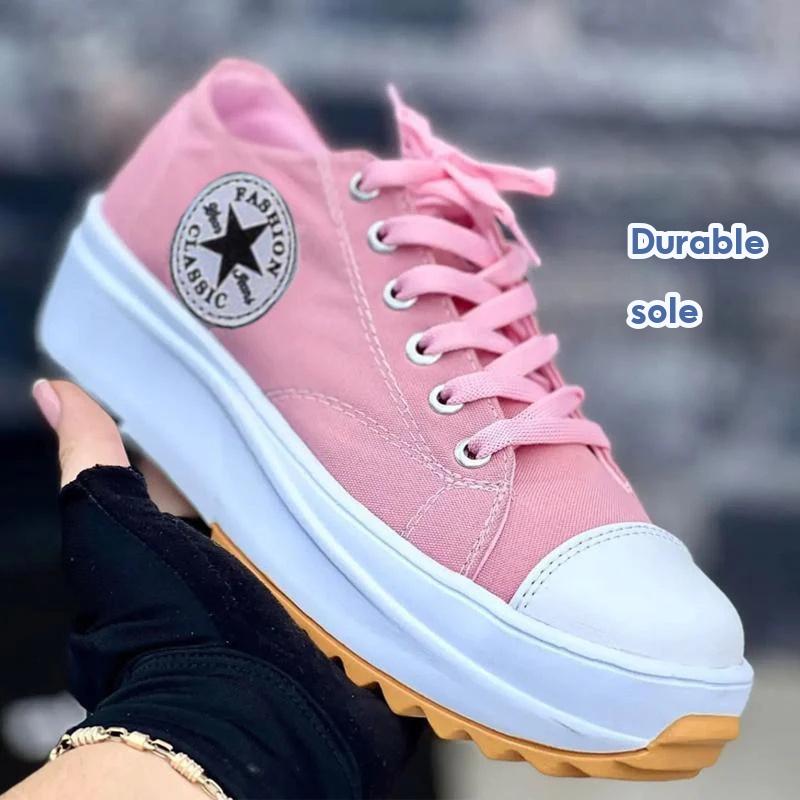 Ready Stock Canvas Shoes Women Kasut Kanvas Perempuan Sneakers Women Plus Size Kasut Plus Size Canvas Sneakers Platform
