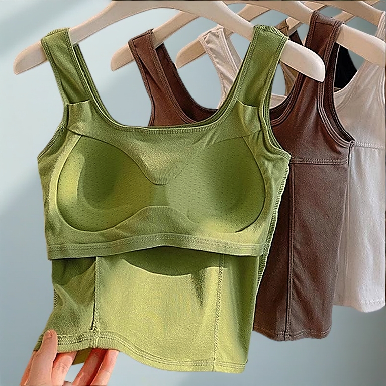 【Malaysia Spot】Kamisol wanita, jaket putih musim panas, bahagian atas coli