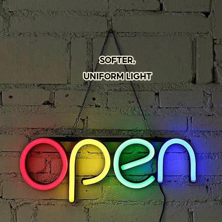 OPEN LED Light Sign - Coffee & Bar Neon Signage for Wall Hanging & LED Billboard Decoration for Cafe, Bar, Restaurant & Festivals