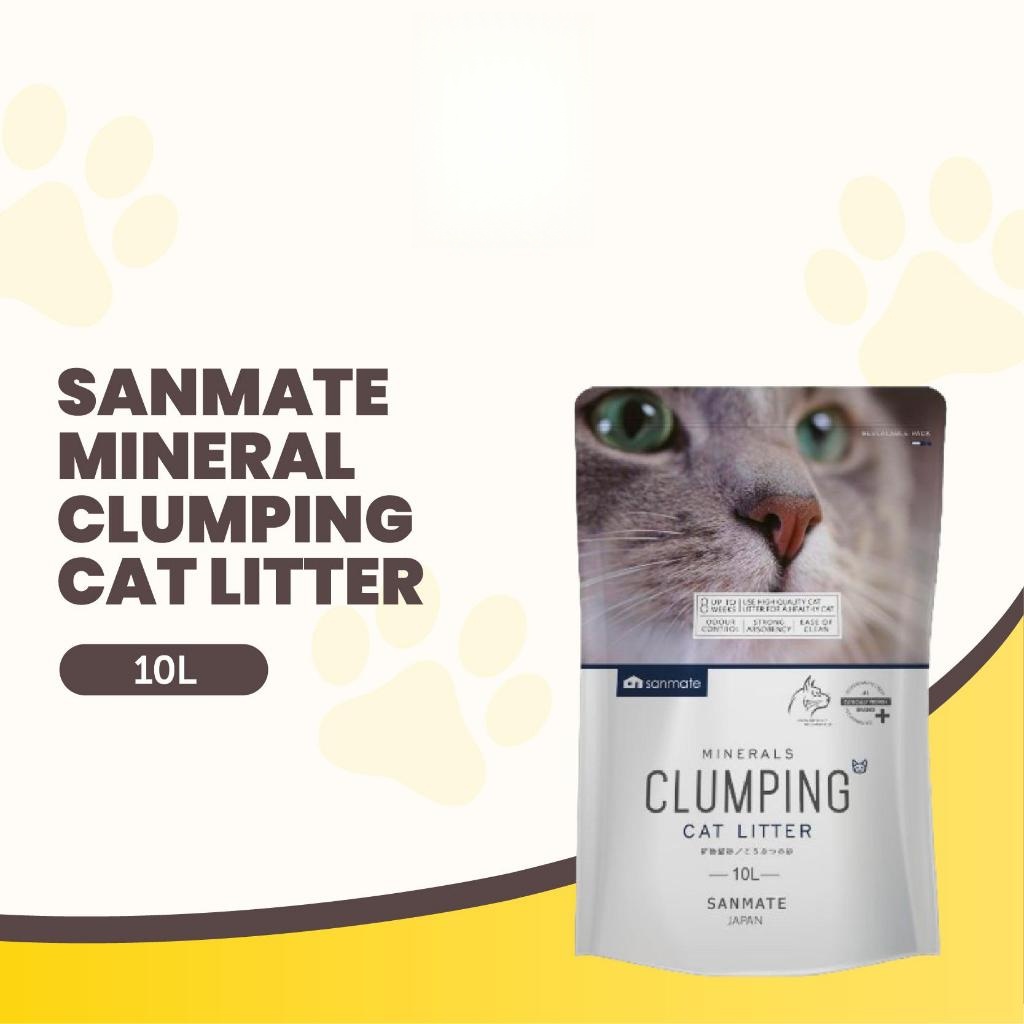 Sanking Minerals Clumping Cat Litter 10L 7kg pasir kucing cat sand odour control strong absorbency Clumping