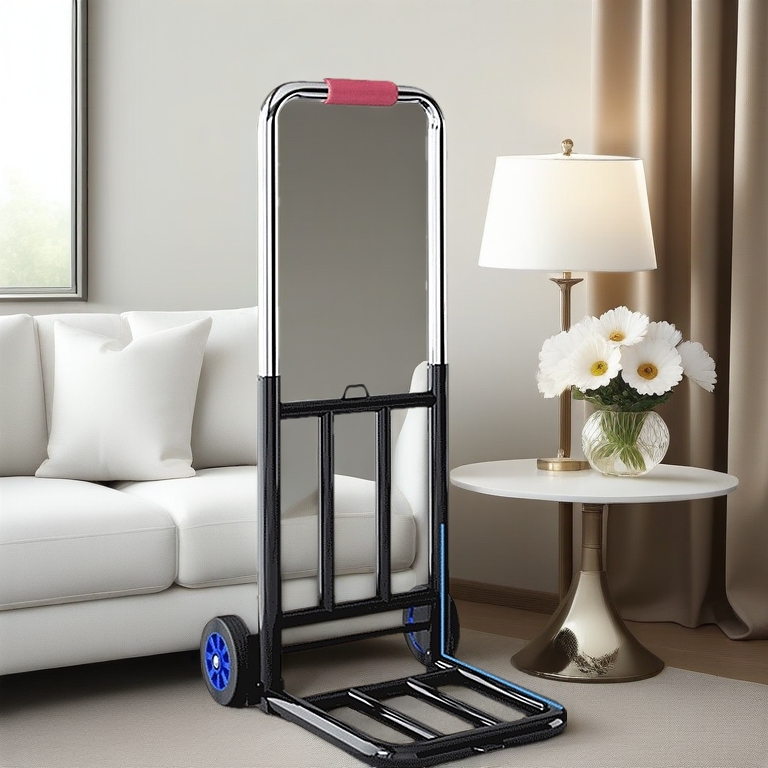 Trolley Heavy Duty MAX 300KG Troli Barang Portable Extendable Hand Truck Troli Multipurpose Silent Rubber 2/6 Wheel