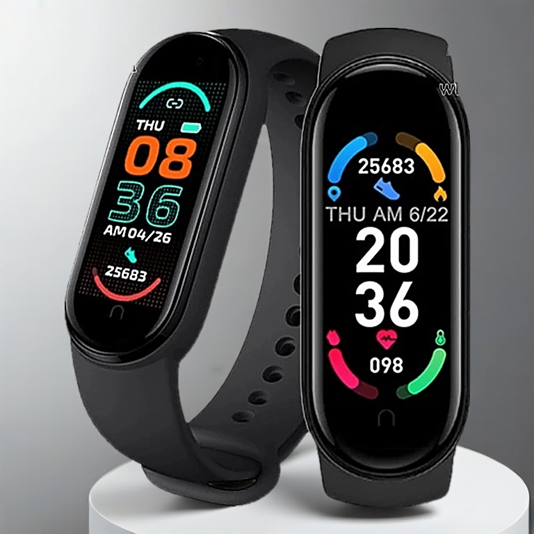 M6 Smart Band Waterproof Smart Watch Digital Display Touch Control Smart Bracelet Fitness Tracker