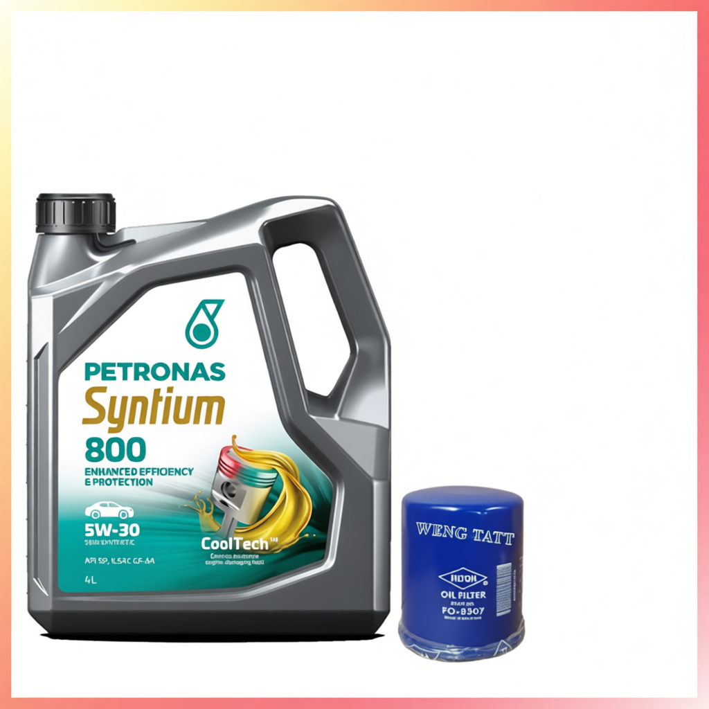 Petronas Syntium / PROTON 800 SE 10w30 / 5w30 Semi Synthetic Engine Oil 4L Minyak Hitam Enjin Kereta Car Perodua Toyota