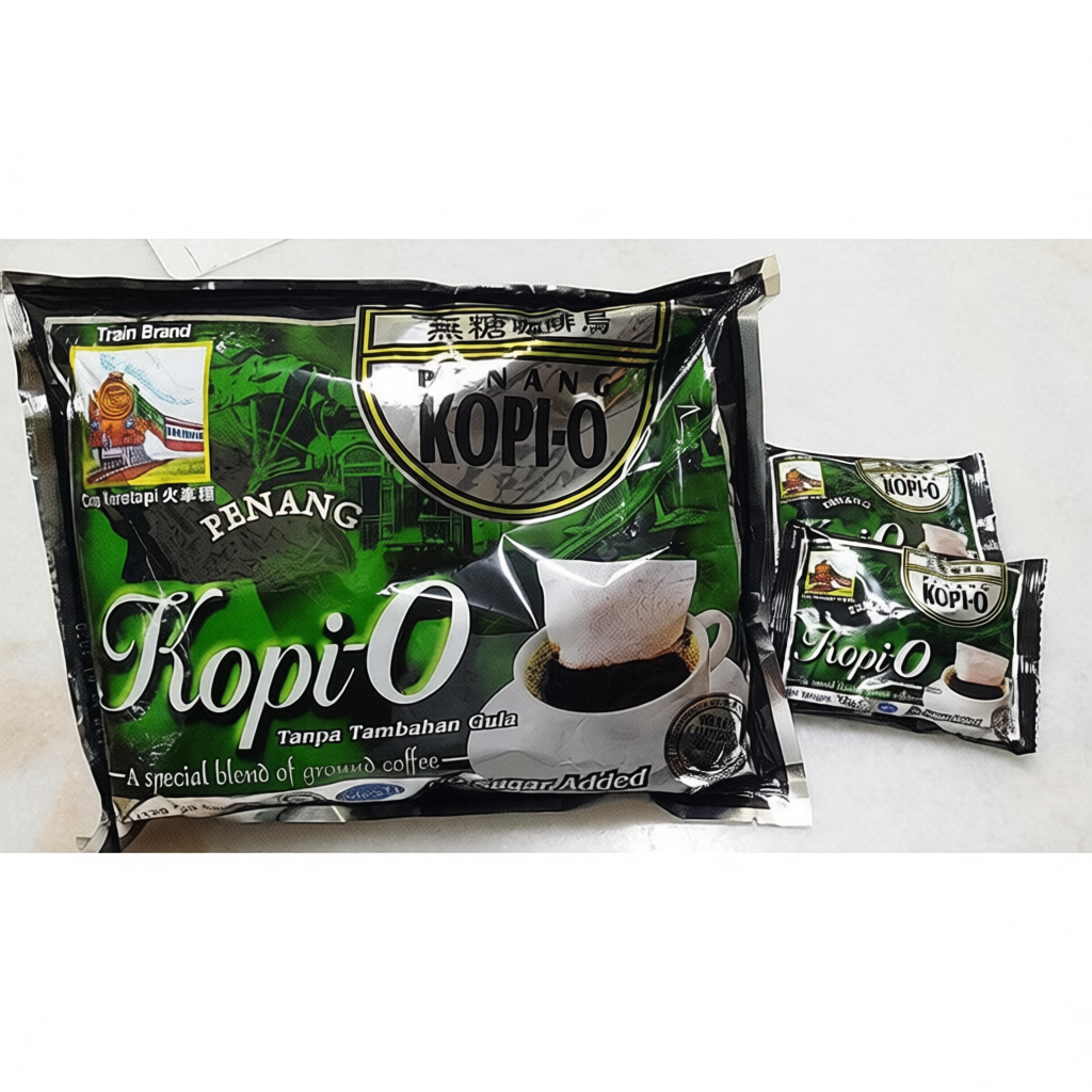 Train Brand Penang Kopi-O Kosong – Cap Kereta Api (10g x 20 Sachets)