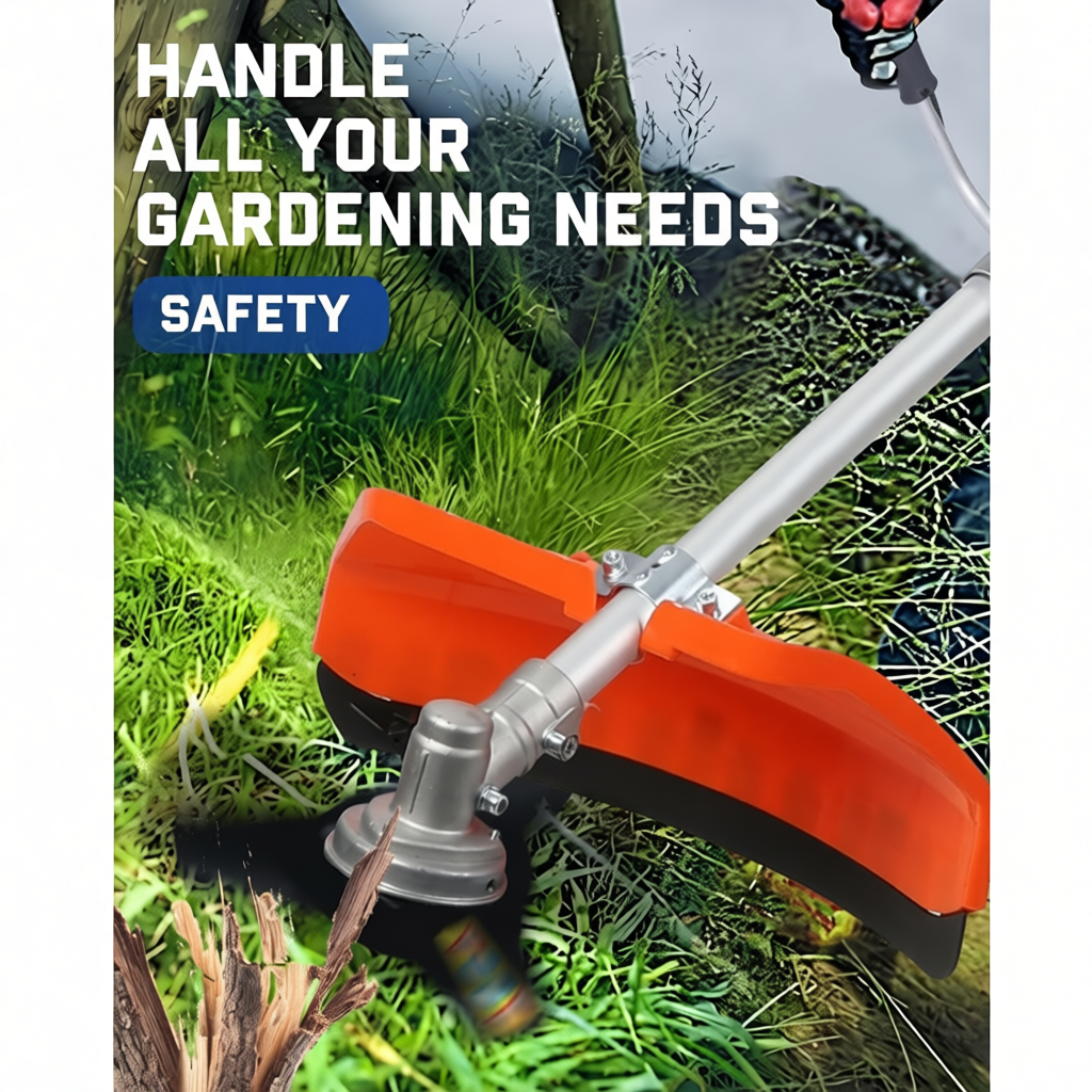 REAIM Mesin Potong Rumput Straight Shaft Heavy Duty 2/4 Stroke Brush Cutter Gasoline Grass Cutter Lawn Mower 割草機汽油