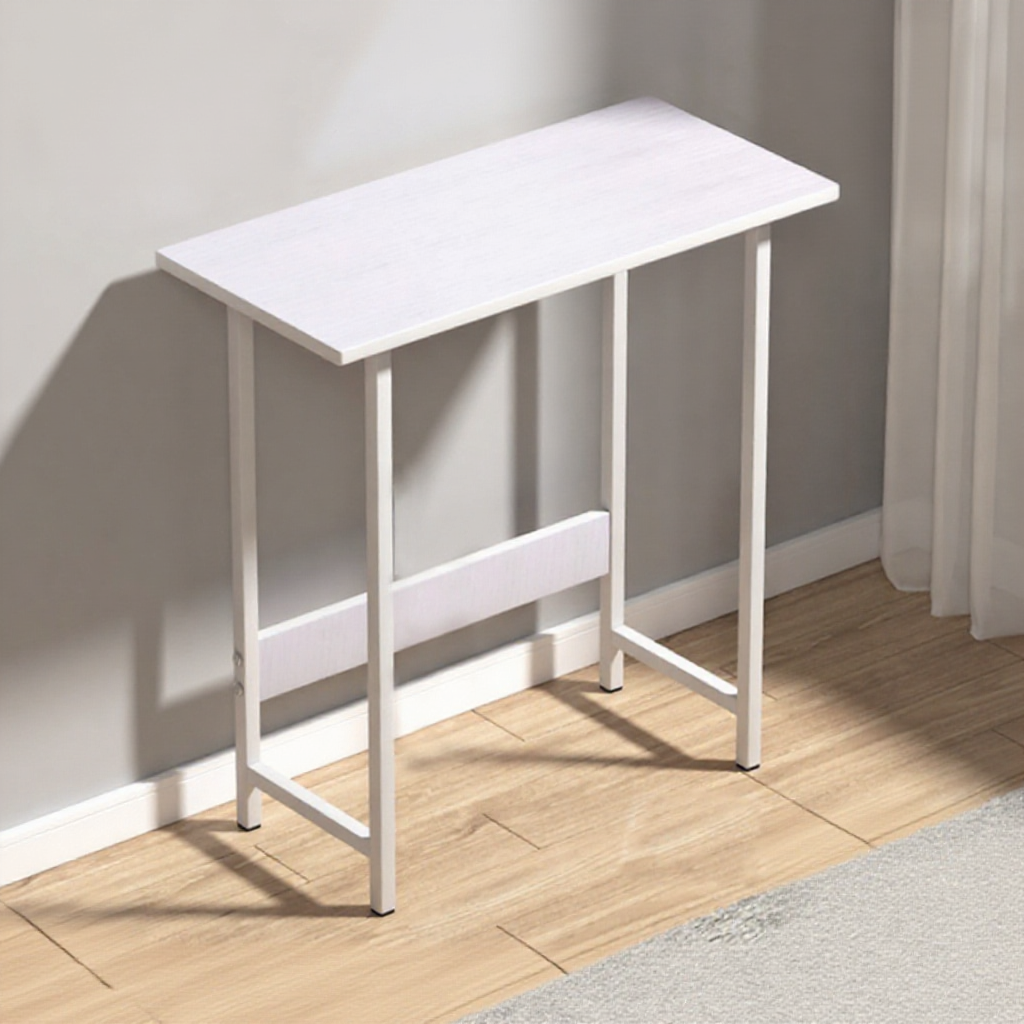 60*28cm White Meja belajar Small Study Table Simple Modern Side Table Computer Table Writing Desk 学习桌 小桌子