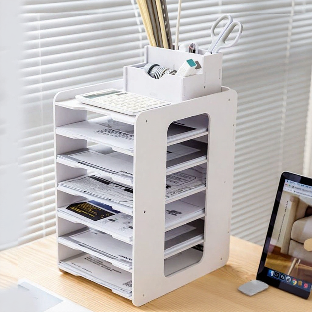 A4 PAPER TRAY/ 5/7 TIERS DOCUMENT RACK/ DESKTOP PAPER ORGANIZER/ OFFICE STORAGE/ RAK KERTAS 多层文件架 