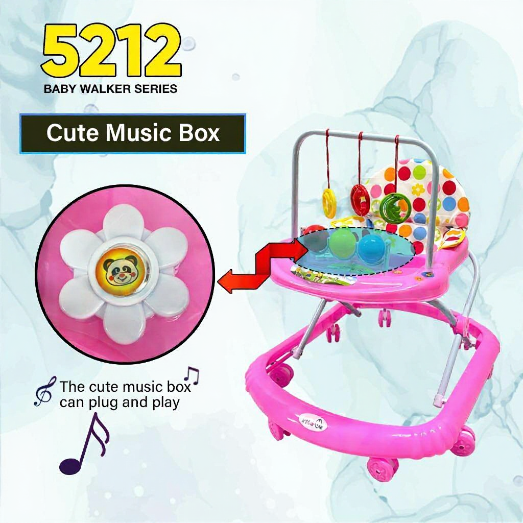 Little One Baby Walker with 8 Wheels for Smooth Movement