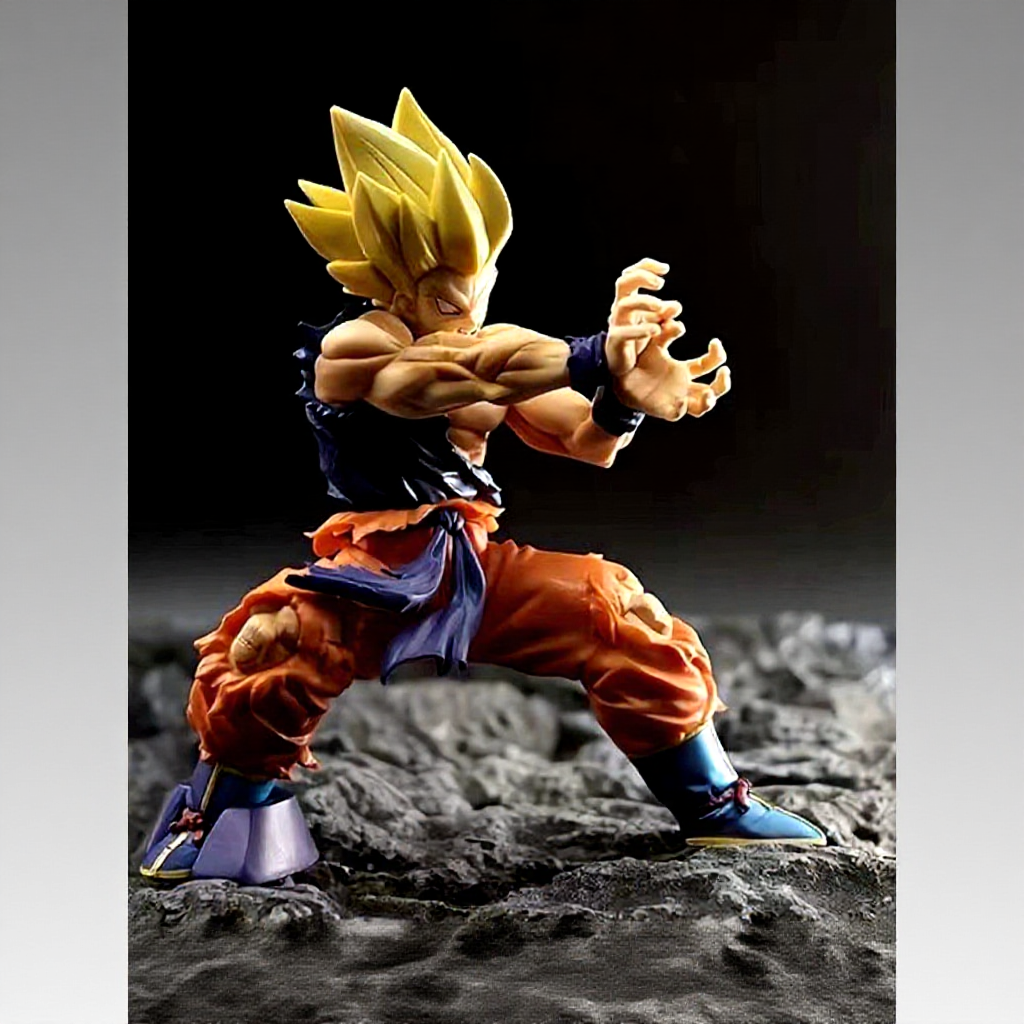 15cm DRAGON BALL Son Goku Shock Wave Cosplay Saiyan Anime Figure Stock Action Figure Model Dolls Toys For Kids Gifts Collections Car Ornament Home Cake Decor Decoration Gacha