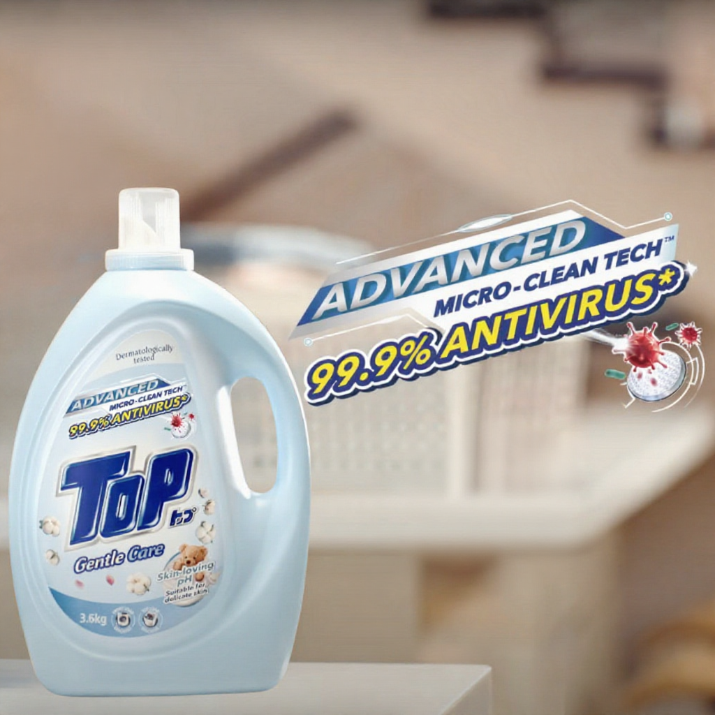 TOP Liquid Detergent Gentle Care Refill Pack (1.5kg)