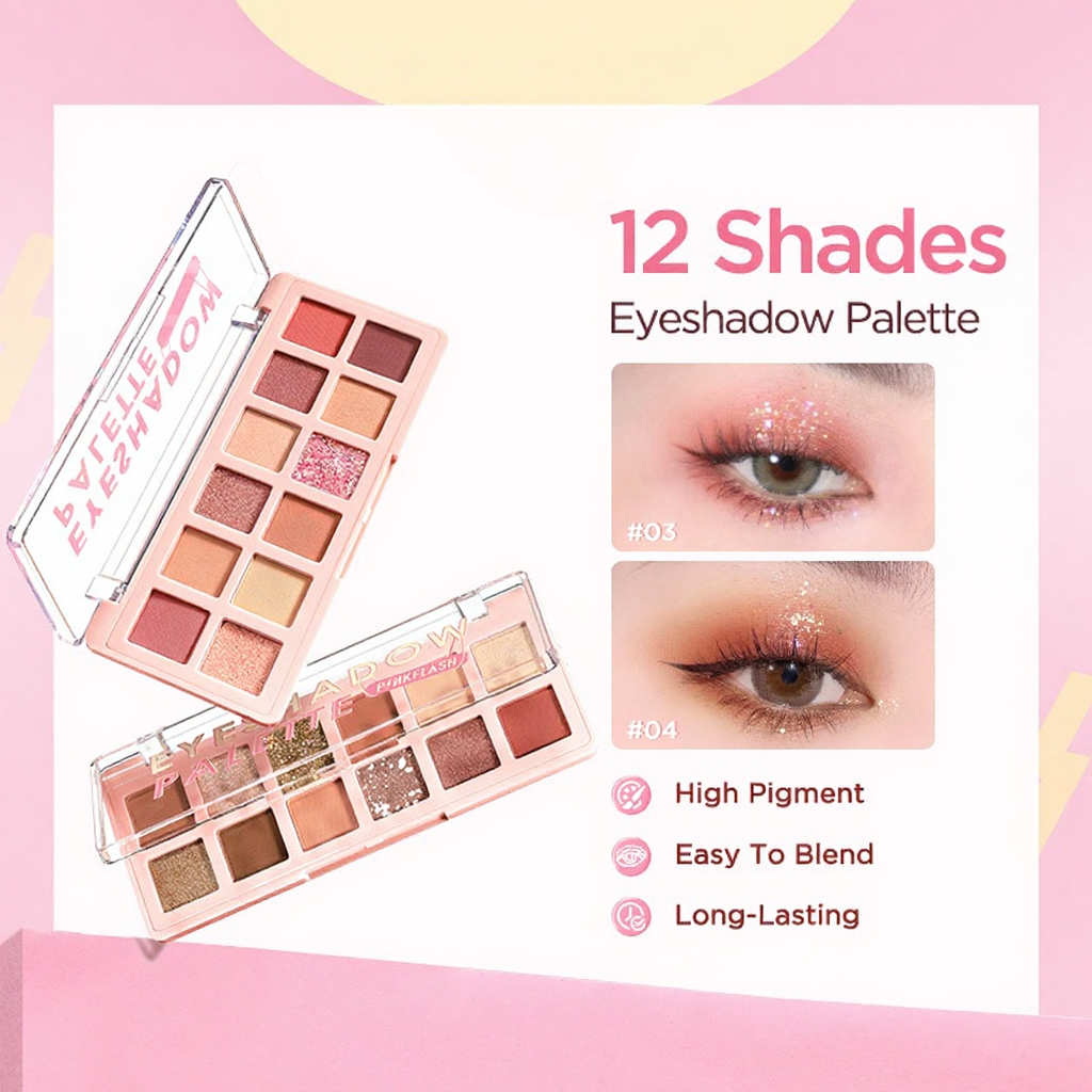 PINKFLASH eyeshadow palette High pigment Waterproof Long-lasting