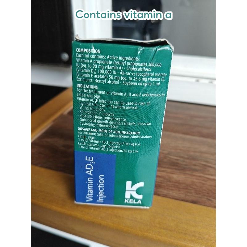 VITAMIN AD-3-E 100 ML BAIK UNTUK LEMBU BIRI- BIRI.