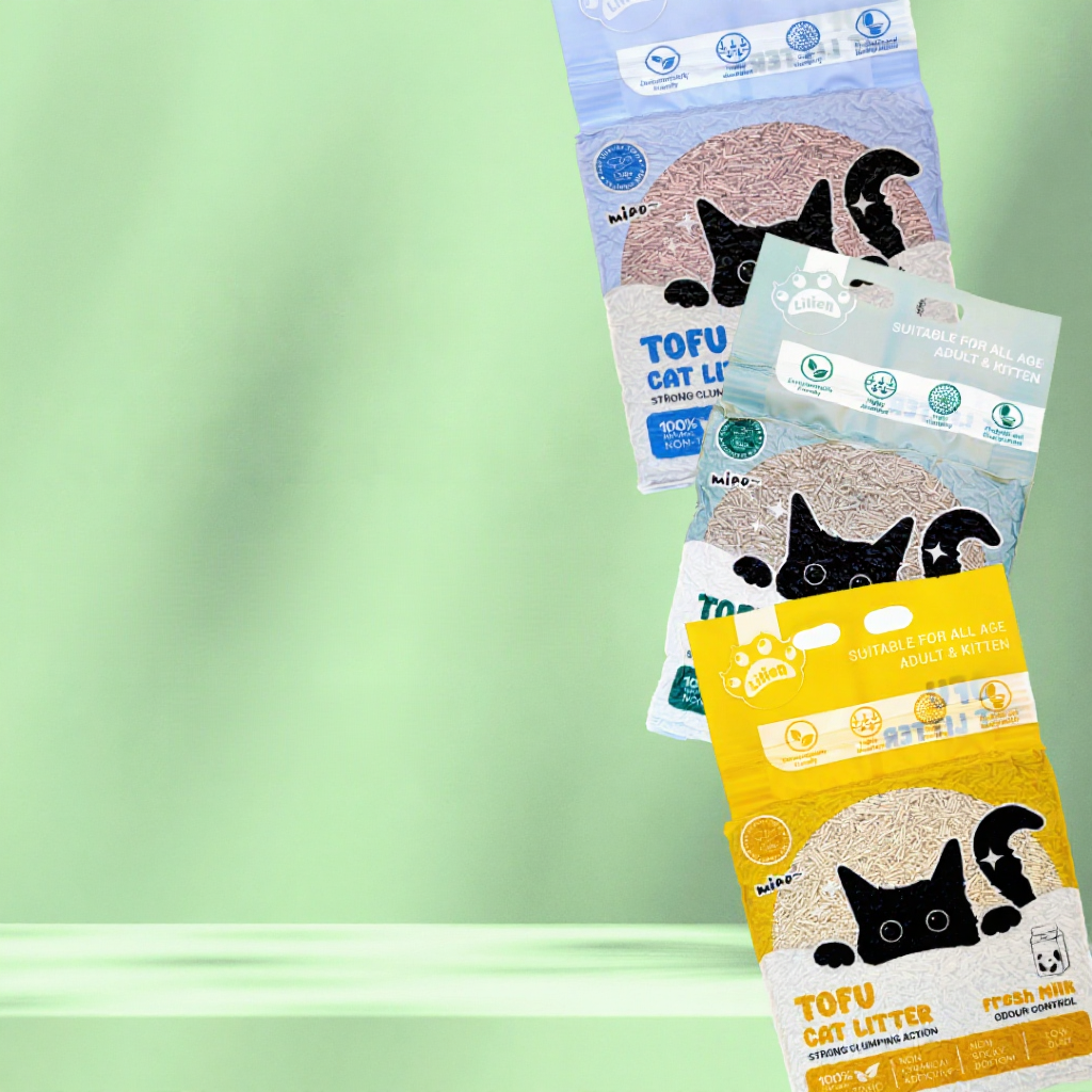 【READYSTOCK】Lilien Premium Super Clumping Cat Litter 6L Pasir Kucing Tofu Cat Litter Toilet Kucing Toufu Cat Sand 豆腐猫砂